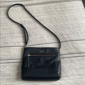Kate spade leather black crossbody bag purse